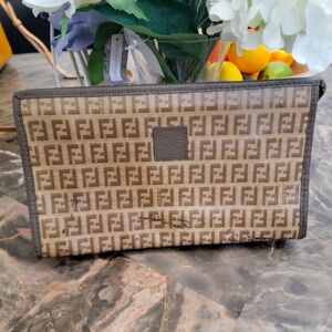 FENDI Authentic Toiletries Cosmetic Pouch